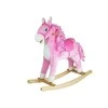 Lean Toys Rožinė Rocking Horse 74cm Rožinė