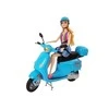 Lean Toys Lėlė su motoroleriu LeanToys