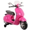 Lean Cars Elektrinis motoroleris vaikams Vespa GTS 300, rožinis