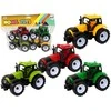 Žaislinių traktorių rinkinys Lean Toys, 4vnt.
