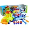 Lean Toys Vilkikas su automobiliukais ir aksesuarais