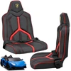 Lean Cars Soft Leather Seat for a battery-powered vehicle A8803 Lamborghini XXL