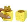 Lean Toys Žaislas sūrio gabaliukas su pele