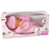 Lean Toys ROŽINĖ LĖLĖ KŪDIKIS SU GARSU IR BUTELIUKU