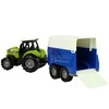 Lean Toys Traktorius su priekaba arkliui LeanToys Žalias Farm