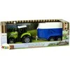 Lean Toys Traktorius su priekaba arkliui LeanToys Žalias Farm