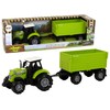 Lean Toys Traktorius su priekaba LeanToys Žalias Farm