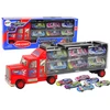 Lean Toys Sunkvežimis su automobiliukais, 12 vnt