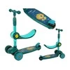 Lean Sport Lean Toys Triratis balansinis paspirtukas Saddle Žalias Music Diodes Lion