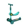 Lean Sport Lean Toys Triratis balansinis paspirtukas Saddle Žalias Music Diodes Lion