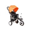 Lean Toys Triratis dviratis PRO400 su putplasčio ratais, oranžinis