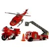 Žaislinis ugniagesių gelbėtojų transporto priemonių rinkinys Lean Toys, 5 d.