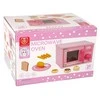 Lean Toys Žaislinė mikrobangų krosnelė su priedais, rožinė