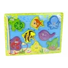 Lean Toys Medinis žvejojimo rinkinys su jūros gyvūnais 30x22 cm