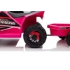 Lean Cars Akumuliatorinis keturratis su priekaba vaikams XMX630T, rožinės spalvos