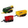 Lean Toys Žemės ūkio transporto priemonių su gyvūnų figūromis rinkinys LeanToys