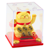 Lean Kiniška Lucky Cat Vitrinoje Saulės figūrėlės ornamentas smėlio spalvos