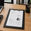 Lean Clipboard with Metal Clip for Writing A4 Juodas