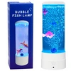 Lean Lampka Dekoratyvinė naktinė LED RGB akvariumo lempa su žuvytėmis, 16 spalvų, USB, balta