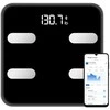 Lean Elektroninės vonios svarstyklės su Bluetooth funkcija ir LED ekranu, 28x28 cm