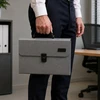 Lean Folder Folder Organizer for Documents, 13 Compartments, Gray, A4, Holder