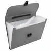 Lean Folder Folder Organizer for Documents, 13 Compartments, Gray, A4, Holder
