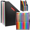 Lean Folder Organizer for Office Documents, 13 Compartments, A4, Juodas