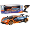 Nuotoliniu būdu valdomas sportinis automobilis Lean Toys, oranžinis, 42,5x22x10cm