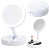Lean Veidrodis su LED, 10x didinimas, baltas