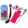 Lean Toys Mažosios princesės aksesuarų rinkinys: lazdelė, pirštinė, karūna ir kasos