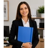 Lean Mėlyna Office Folder with Elastic Band for Documents A4/4.5 cm