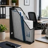 Lean Metal Office Organizer Stand for Documents and Folders, Vertical, Juodas, A4