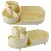 Lean Kosmetikos ir biuro reikmenų organizatorius, 34,5x14,7x14,3 cm, smėlio spalvos