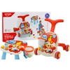 Lean Toys Stumdukas ir interaktyvus edukacinis stalas 2in1 Huanger, raudonas