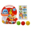Lean Toys Stumdukas ir interaktyvus edukacinis stalas 2in1 Huanger, raudonas