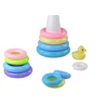 KNYGA Piramidka Žaislinė piramidė su žiedais Lean Toys 39x17,5 cm