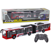 Lean Toys Autobusas su nuotolinio valdymo pultu, raudonas/baltas