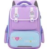 Lean Mokyklinė kuprinė su pleistrais violetinė 16L