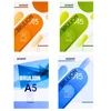 Lean School Notebook A5 formato, langeliais dengtas sąsiuvinis su paraštėmis, 96 lapai PENWORD