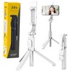 Lean Selfie lazdos trikojis Z8s su Bluetooth valdymu, baltas