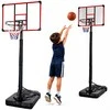 Lean Sport Reguliuojamas krepšinio stovas vaikams, 225-305 cm