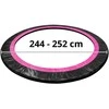 Batuto spyruoklių apsauga Lean Sport Max 244 cm, juoda/rožinė