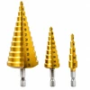 Lean Tapered Step Drill Bits for Metal, Wood, Plastic, and Sheet Metal (4–39 mm)