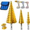 Lean Tapered Step Drill Bits for Metal, Wood, Plastic, and Sheet Metal (4–39 mm)