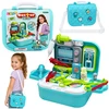 Lean Toys Gydytojo rinkinys 2 viename, turkio ir baltos spalvos, 23,5 × 17 × 9,5 cm