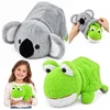 Lean Toys Pluszowy Koala Żaba 2w1 Dwustronna Maskotka Przytulanka 25cm