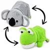 Lean Toys Pluszowy Koala Żaba 2w1 Dwustronna Maskotka Przytulanka 25cm
