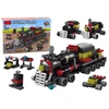 Lean Toys 6in1 Lokomotyvo Konstravimo Blokelių Rinkinys 118el