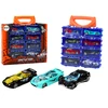 Lean Toys Metalinių automobilių rinkinys lagaminėlyje, 8 vnt.