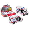 Lean Toys Baltas greitosios pagalbos automobilis 1:32 su šviesos ir garso efektais